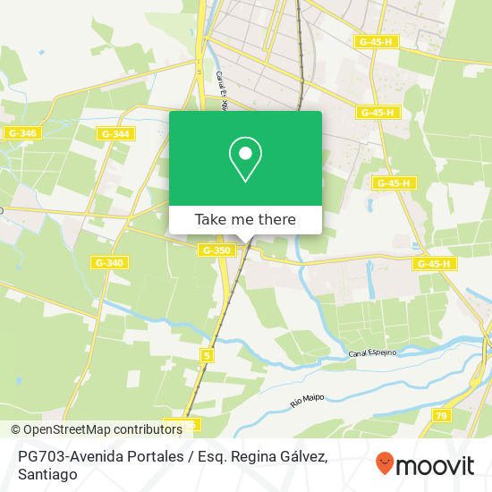 PG703-Avenida Portales / Esq. Regina Gálvez map