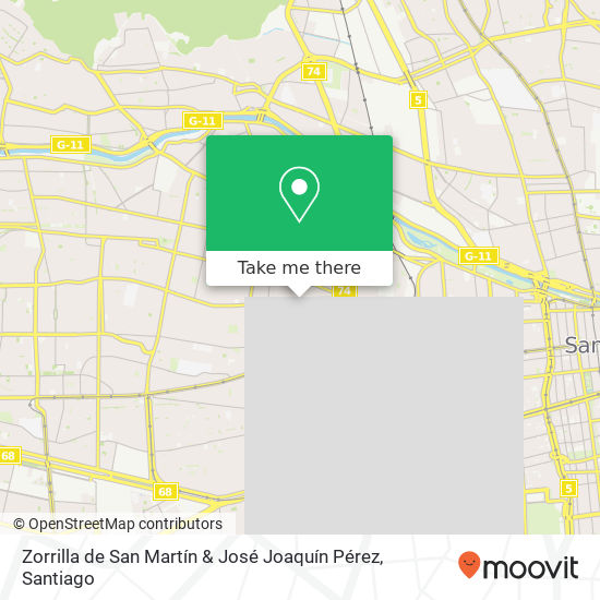 Mapa de Zorrilla de San Martín & José Joaquín Pérez