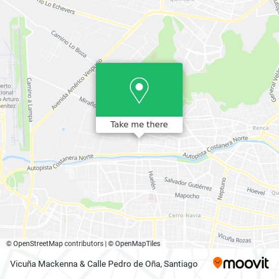Vicuña Mackenna & Calle Pedro de Oña map