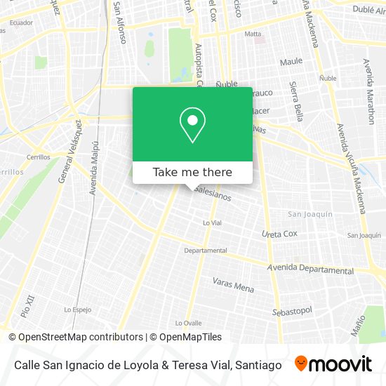 Calle San Ignacio de Loyola & Teresa Vial map