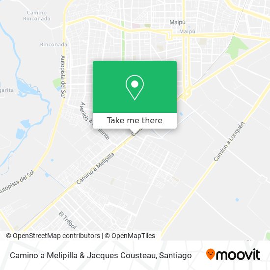 Camino a Melipilla & Jacques Cousteau map