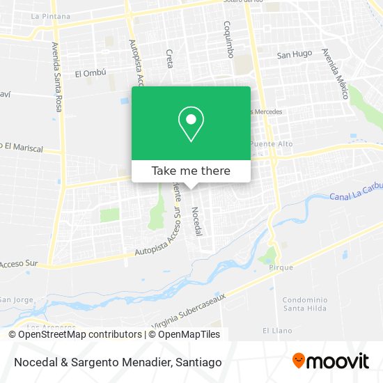Nocedal & Sargento Menadier map