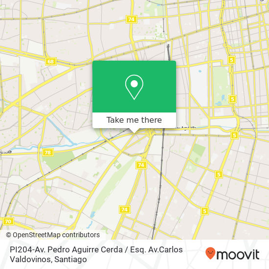 PI204-Av. Pedro Aguirre Cerda / Esq. Av.Carlos Valdovinos map