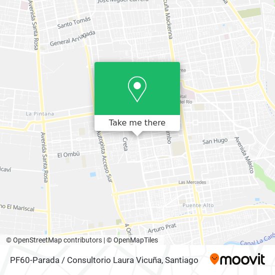 PF60-Parada / Consultorio Laura Vicuña map