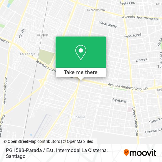 PG1583-Parada / Est. Intermodal La Cisterna map