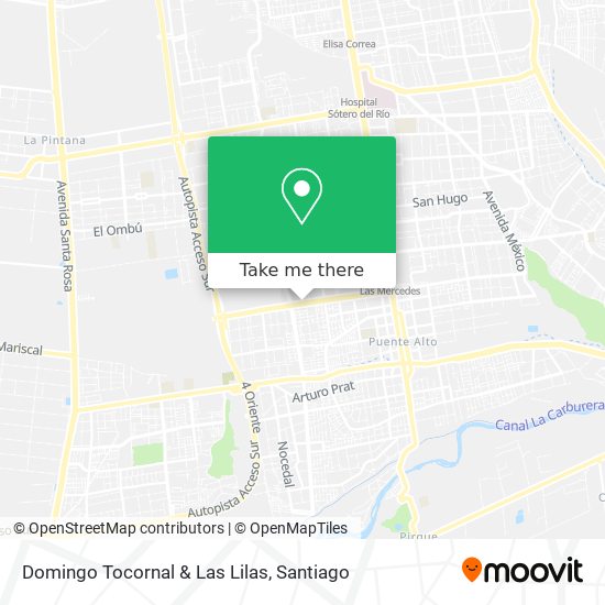 Domingo Tocornal & Las Lilas map