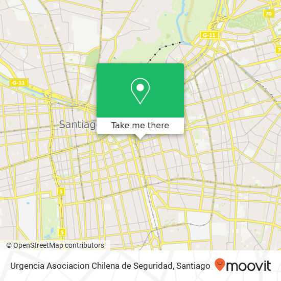 Urgencia Asociacion Chilena de Seguridad map