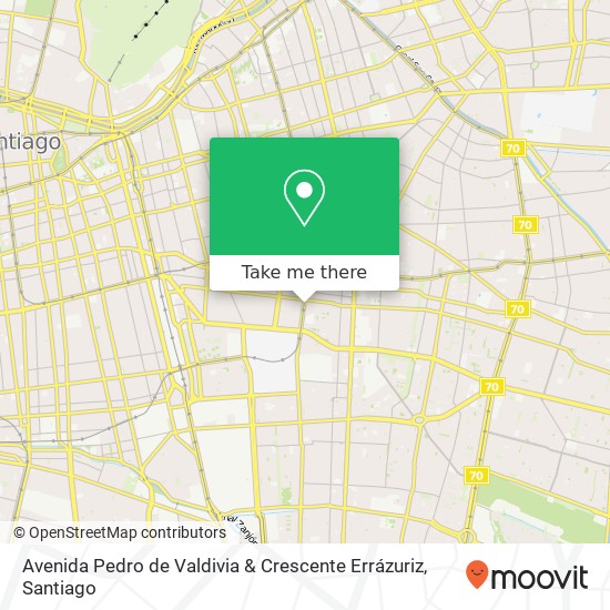 Avenida Pedro de Valdivia & Crescente Errázuriz map