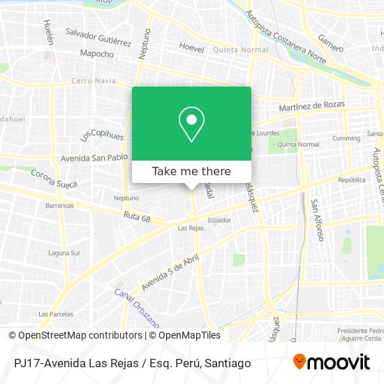 PJ17-Avenida Las Rejas / Esq. Perú map