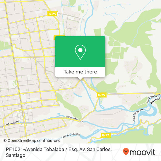 PF1021-Avenida Tobalaba / Esq. Av. San Carlos map