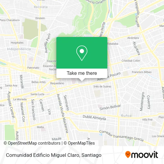 Comunidad Edificio Miguel Claro map