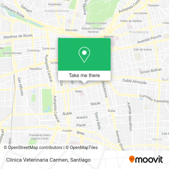 Clínica Veterinaria Carmen map
