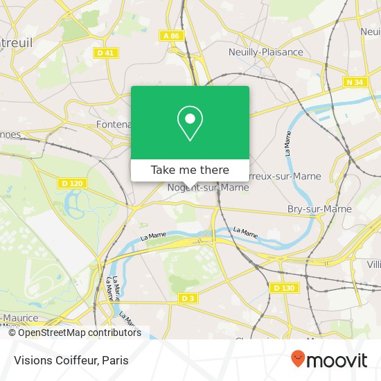 Visions Coiffeur map