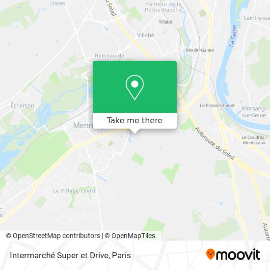 Mapa Intermarché Super et Drive