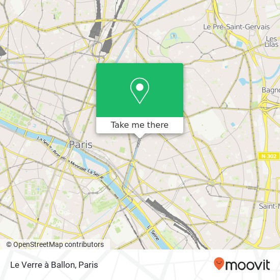 Le Verre à Ballon map