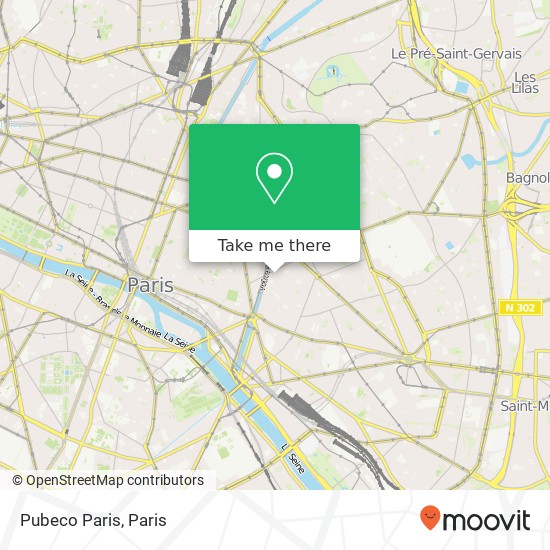 Pubeco Paris map