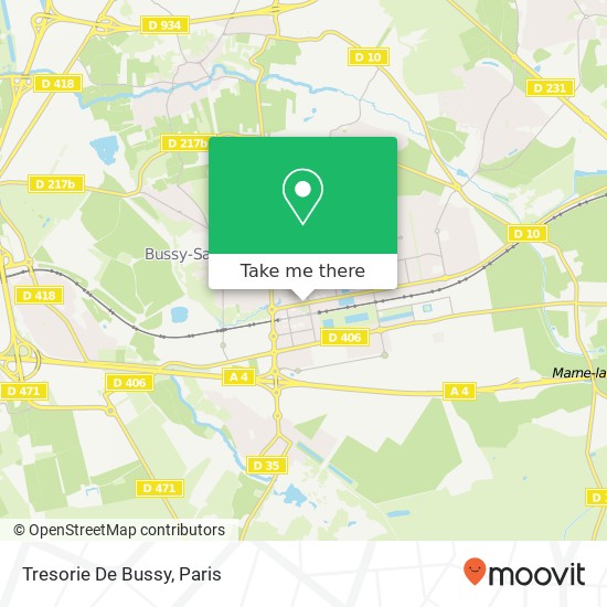 Tresorie De Bussy map