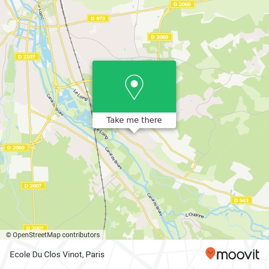 Ecole Du Clos Vinot map