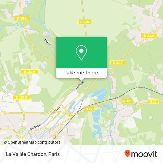 Mapa La Vallée Chardon