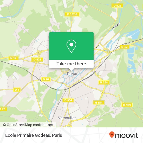 Mapa École Primaire Godeau