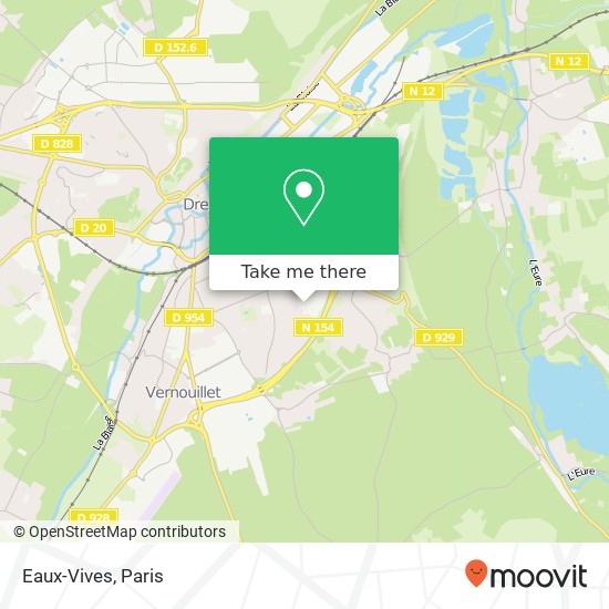 Eaux-Vives map