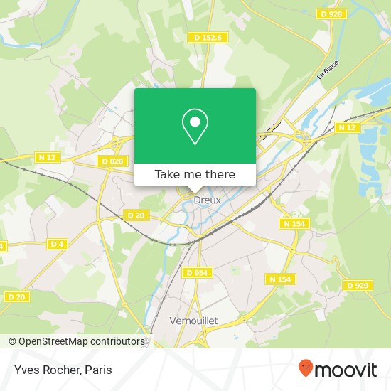 Yves Rocher map