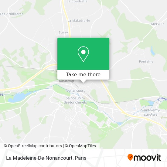 La Madeleine-De-Nonancourt map