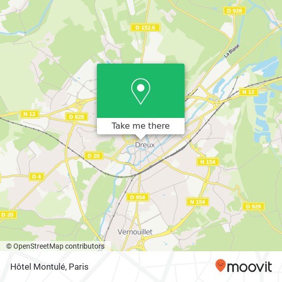 Mapa Hôtel Montulé