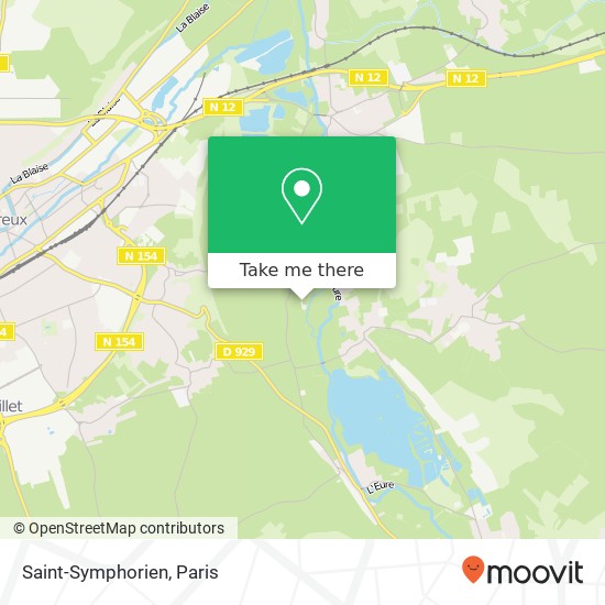 Mapa Saint-Symphorien