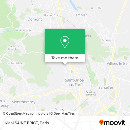 Mapa Kiabi SAINT BRICE