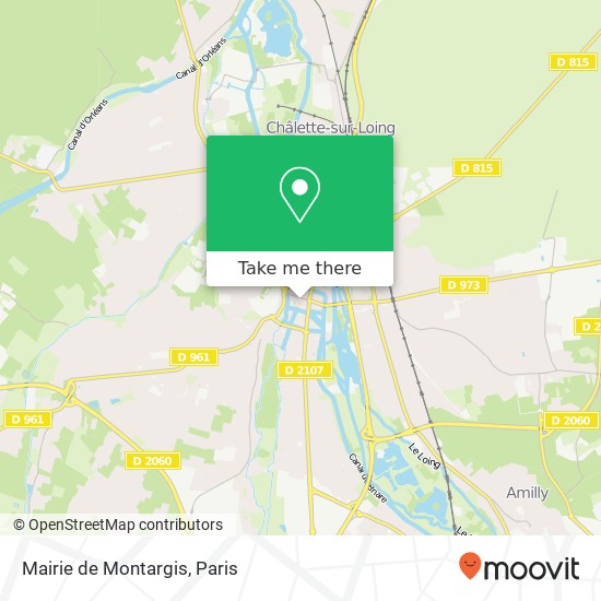 Mairie de Montargis map