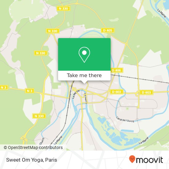 Mapa Sweet Om Yoga