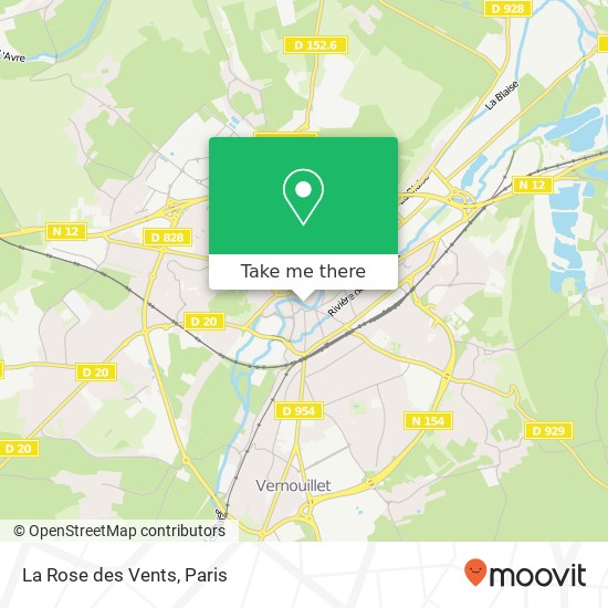 La Rose des Vents map