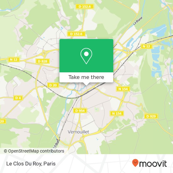 Le Clos Du Roy map