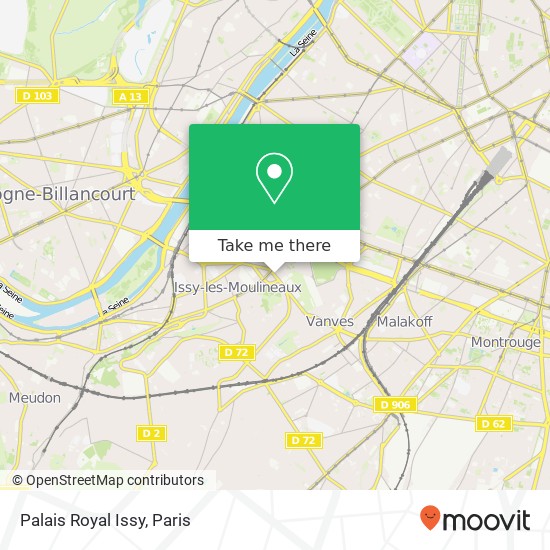 Mapa Palais Royal Issy