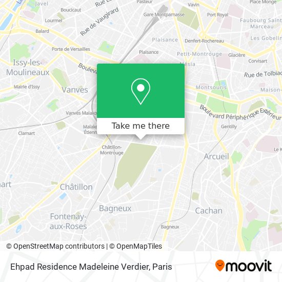 Mapa Ehpad Residence Madeleine Verdier