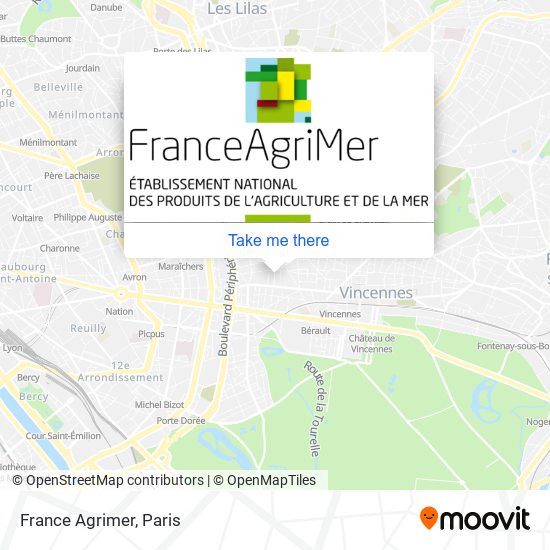 France Agrimer map