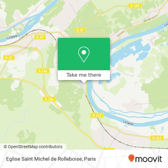 Mapa Eglise Saint Michel de Rolleboise
