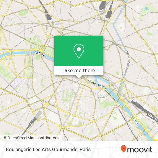 Boulangerie Les Arts Gourmands map