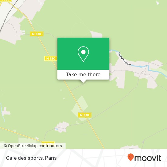 Mapa Cafe des sports