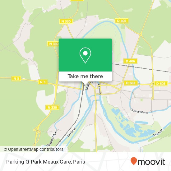 Parking Q-Park Meaux Gare map