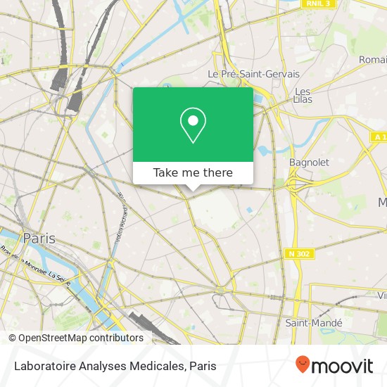 Laboratoire Analyses Medicales map