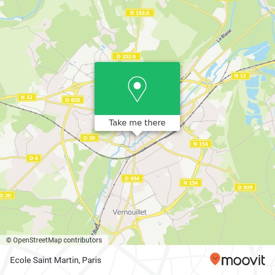 Mapa Ecole Saint Martin