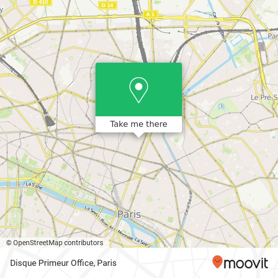 Disque Primeur Office map