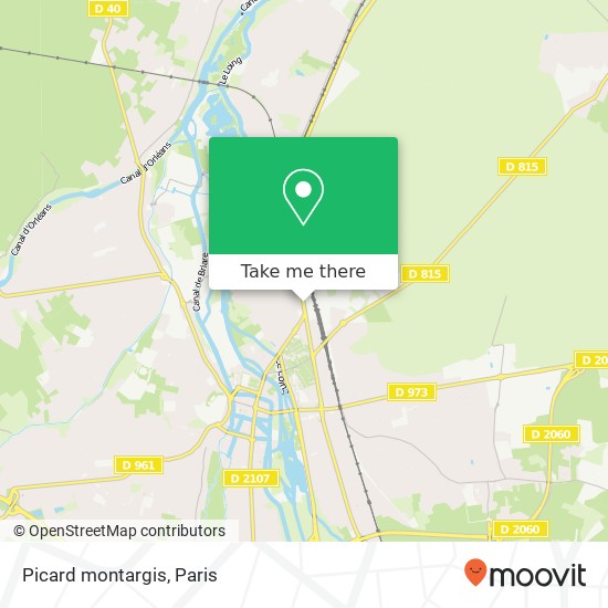 Picard montargis map