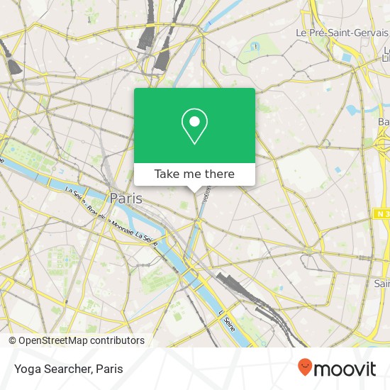 Yoga Searcher map