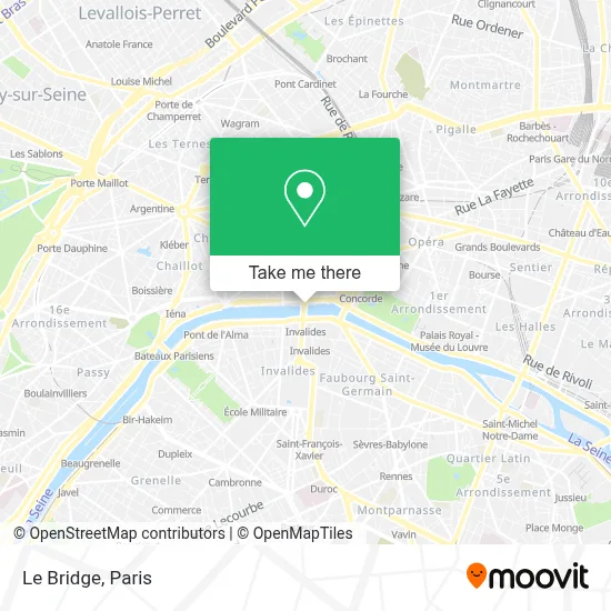 Le Bridge map