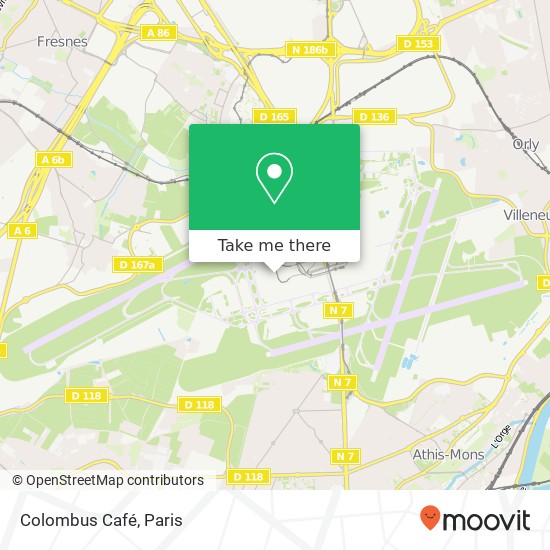 Mapa Colombus Café