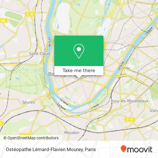 Ostéopathe Lémard-Flavien Mourey map