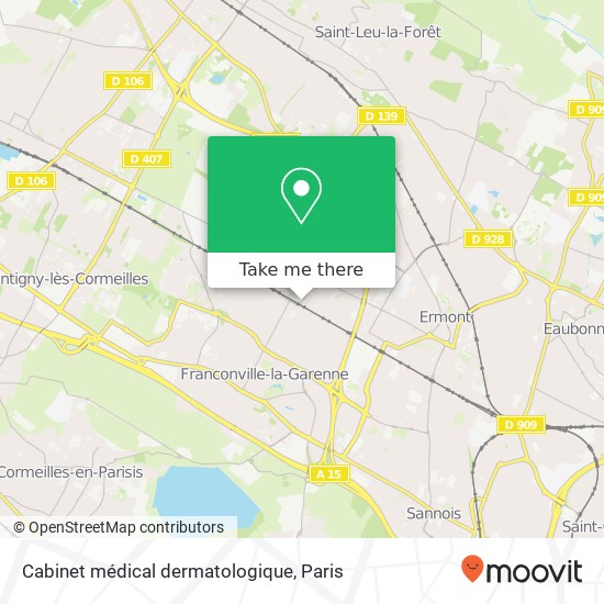 Cabinet médical dermatologique map